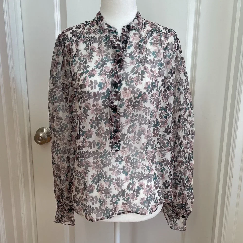 Susan Silk Long-Sleeve Floral Blouse from rag & bone - Picture 6 of 11